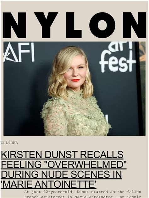 kirsten dundt nude|Kirsten Dunst Recalled Overwhelming Marie Antoinette Nude。